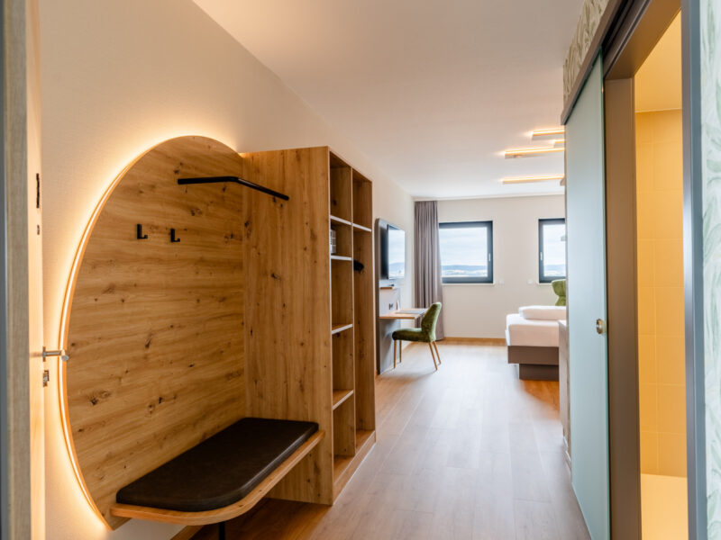 Eingangsbereich Apartment mit Garderobe